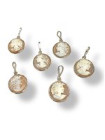 Pendant Mandile 1922 Woman Cammei  in Silver Conchiglia 2MCICM164 - 2MCICM164